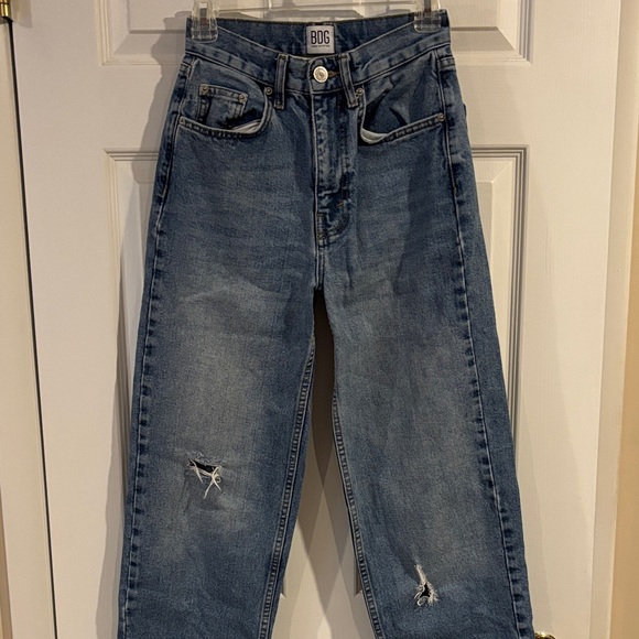BDG Denim - BDG Urban Outfitters Women's High-Rise Baggy‎ Distressed Y2K Jeans size 25 (2)